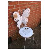 Butterfly wrought iron chair