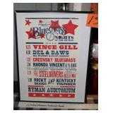 2016 "Bluegrass Nights at the Ryman" poster