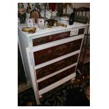 Floral design dresser with content