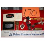 picks, Zippo Money Clip, knives