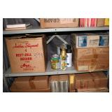Records in boxes