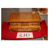 Dancing angel wood jewelry (music) box