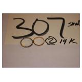 2 gold wedding bands