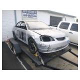 TRAILER AND HONDA RACE CAR-PARTS ONLY NO TITLE