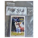 Cleon Jones Autographed baseball card