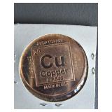 one ounce .999 fine copper coin