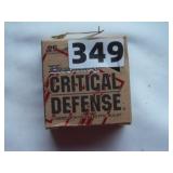 box Critical Defense 9mm ammo