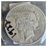 1922 Liberty silver dollar