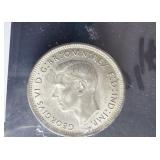 1948 Australian shilling 50% silver