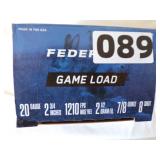 25 X Rounds 20 ga Shotgun Shells