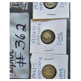 1924, 1924D, 1942S Mercury Dimes