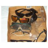assorted safety glasses