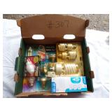 Box of assorted light bulbs