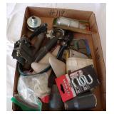 misc. box of tools and hardware