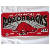 Arkansas Razorbacks License Plate
