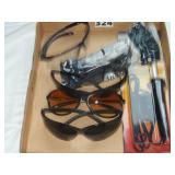 soldering iron & safety glasses