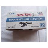 2. kitchen drawstring bags (40ct)
