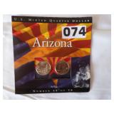 US Minted Quarter Dollar - Arizona