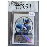 Jason Botts Autographed baseball card