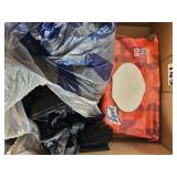 3 boxes w/latex gloves & Lysol wipes quilt top