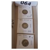 Mercury Dimes (3)