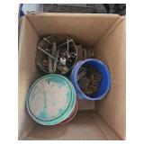 Box of assorted hardware