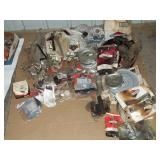 pallet of lawn mower deck parts