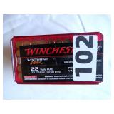 50 X Rounds 22 Magnum Rifle Ammo