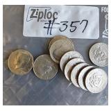 Assorted dates Kennedy half dollars (10)