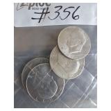 Assorted dates IKE dollars (4)