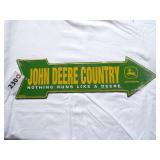 John Deer Country metal sign
