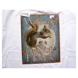 Welcome to the Nut House metal sign