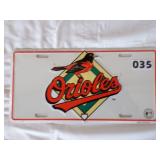 Baltimore Orioles License Plate