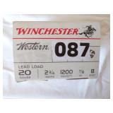 25 X Rounds 20 ga Shotgun Shells
