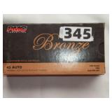 box of 45 ACP/Auto ammo