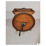 ANTIQUE PRIMITIVE WOOD BUTTER CHURN - 14 1/2" TALL - (KITCHEN)