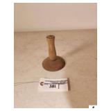 VINTAGE WOOD & METAL HOG SCRAPER (GARAGE)