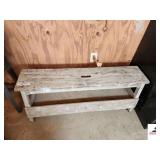 PAINTERS WORK BENCH 10" TOP - 48" WIDE - 18" TALL - (GARAGE)