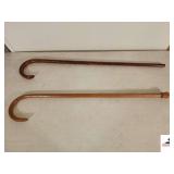 (2) CURVED HANDLE CANES (SW BEDROOM)
