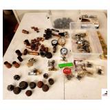 NEW CUTOFFS WAX RING - BARREL PLUGS - GAUGES - COPPER FITTINGS - ELBOWS - END CAPS - (SHOP)