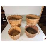 (4) BASKETS (2) HALF BUSHELS - (2) SMALL - (UPSTAIRS)