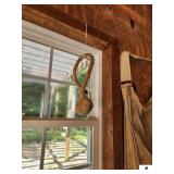 COLLECTION OF HORSE SHOES - (11) HORSE, PONY & MULE SHOES - (4) PITCHING HORSE SHOES - USED - 2 GOARDS - (GARAGE)