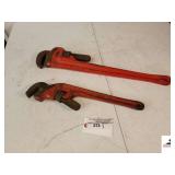 RIGID HEAVY DUTY 24" PIPE WRENCH RIGID HEAVY DUTY E18 OFFSET PIPE WRENCH - GOOD CONDITION - (TRAILER)