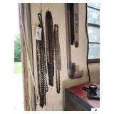 (7) USED CHAINSAW BLADES COLLECTION OF USE CHAINS - STEEL BLADES - WINDSOR BLADES - ALUMINUM BAR - MISC - OREGON CUTTING CHAIN D70 FOR 20" HOMELITE, MCCULLOCH, POULAN, REMINGTON, SEARS & OTHERS (SHOP)