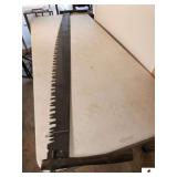 CROSS CUT SAW- 71 1/2"  BLADE - 2 HANDLES GOOD TEETH - (GARAGE)