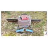 3PT ANGLE BLADE WITH WHEEL AND TRACTOR WEIGHT
