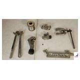 FLARING TOOL TUBE OR PIPE CUTTER (SMALL) - RITCHIE PIP AINGLE CUTTER - WIRE SOLDER - 5FT ALUMINUM STEP LADDER (SHOP)