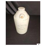 THE WESTERN POTTERY CO. STONEWARE FOOT WARMER - MADE IN DENVER - 5 1/2" BASE - 11" TALL - (LR)