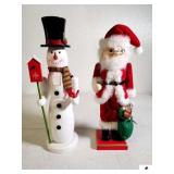 (2) NUTCRACKERS SANTA AND SNOWMAN (UPSTAIRS)