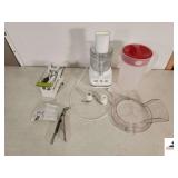 KITCHEN AIDE FOOD PROCESSOR- FRENCH FRY CUTTER PLASTIC WATER PITCHER- CAMDO JOE GRILL GRIPPER
